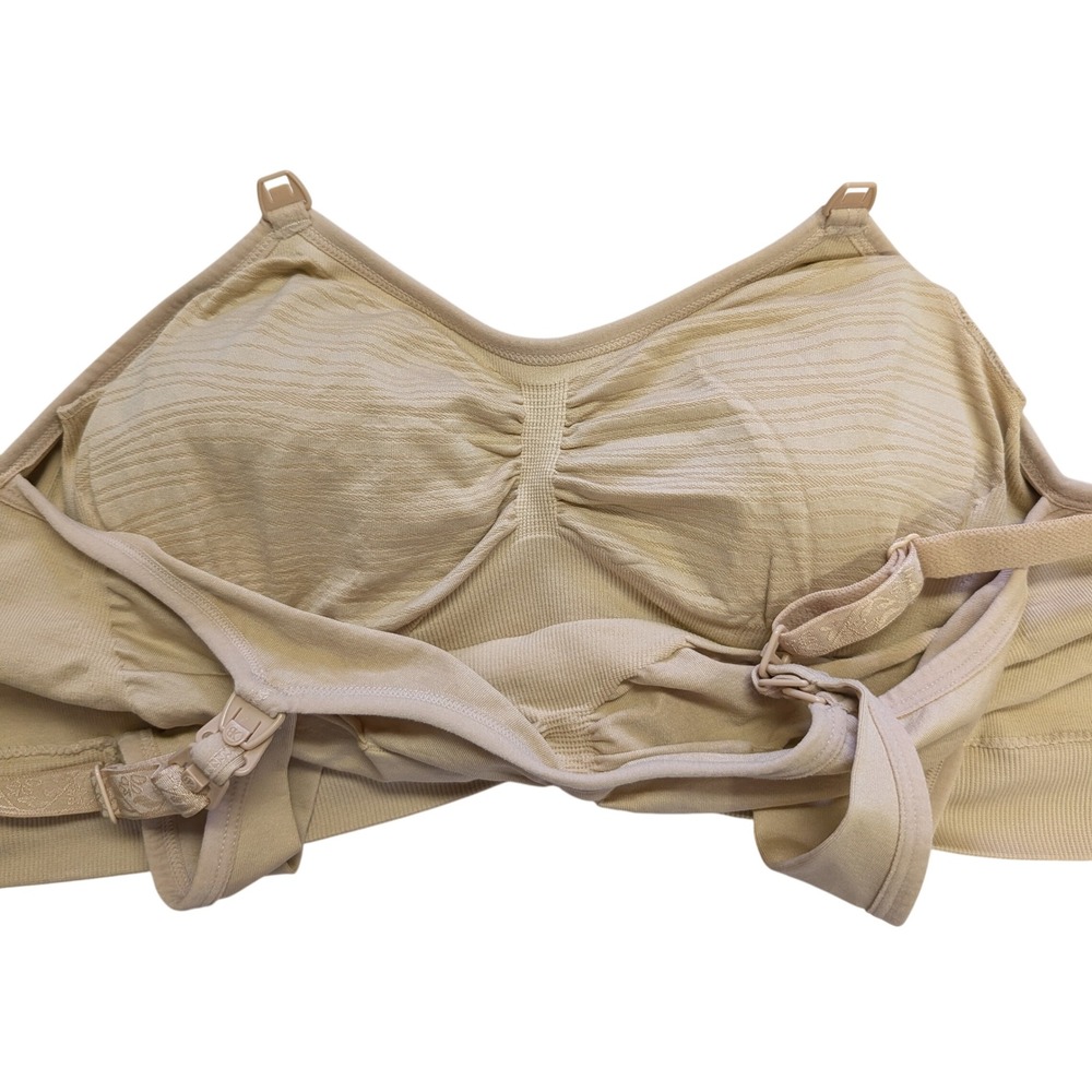 Kindred Bravely Sublime Hands-Free Pumping & Nursing Bra Maternity Beige M - Picture 5 of 8
